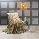 Ver imagem 6 de Cobertor Galaxy Queen Manta Ultrasoft Alto Relevo Degradê Super Macia - Gold - Bege