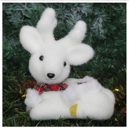 Kit 4 Bonecos de Natal Enfeite Natalino Rena Felpuda 20cm - 1