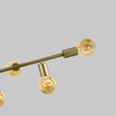 Ver imagem 6 de Lustre Luminaria Pendente Metal Dourado Zara 87cm