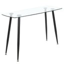 Ver imagem 1 de Mesa De Centro Aparador Escrivaninha 110 cm Glass Preto Opt
