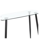 Ver imagem 3 de Mesa De Centro Aparador Escrivaninha 110 cm Glass Preto Opt
