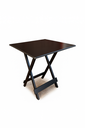 Ver imagem 3 de Conjunto Mesa Dobrável 70x70 Tampo Mdf e 4 Cadeiras Dobrável Retrátil:preto