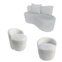 Ver imagem 2 de Kit Namoradeira + 2 Poltronas Yara Orgânica Linho Bege