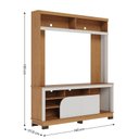 Ver imagem 4 de Estante Home Theater Belaya com Mesa de Centro Jeri Freijó Off White Matte e Aparador Riviera Freijó