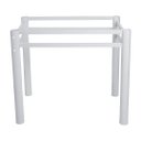 Ver imagem 5 de Base Para Mesa De Vidro Jantar 4 Lugares Branca Retangular