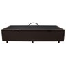 Base Box Baú para Cama Solteiro 88x188cm Liz S05 Sintético Marrom - Mpozenato - 3