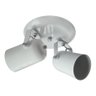 Spot Direcionável Duplo Em Alumínio Para Lâmpadas E27 Branco - 2