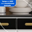 Ver imagem 3 de Balcão de Cozinha Ágata 3 Portas e 3 Gavetas com Tampo 817108 Telasul