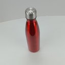 Ver imagem 5 de Garrafa Térmica Squeeze Academia Treino 27x7x7cm 500ml Inox Vermelho Parede Dupla Mijia