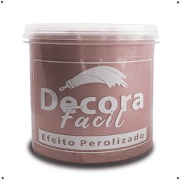 Cimento Queimado com Efeito Perolizado Decora Fácil 1kg - Baby Pink - 1