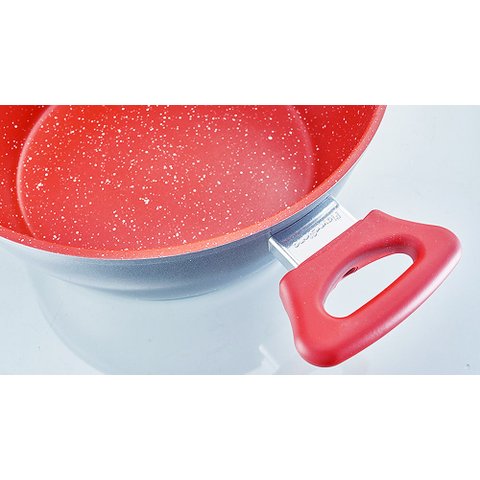 Panela Polishop - Family Size - 24Cm - Vermelha | 24cm Vermelha