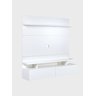 Painel para Tv até 55 Polegadas 130cm Mdf Branco Veneza - On Móveis - 3