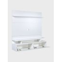 Ver imagem 5 de Painel para Tv até 55 Polegadas 130cm Mdf Branco Veneza - On Móveis