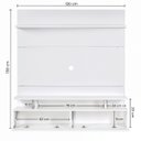 Ver imagem 3 de Painel para TV até 55 Polegadas 130cm MDF Branco Veneza - On Móveis