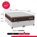 Ver imagem 4 de Cama Box Baú Queen + Colchão Comfort Class Pillow Top Marrom/suede Branco