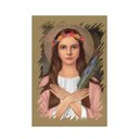 Ver imagem 2 de Placa Decorativa Mdf Santa Filomena Tamanho 20x27cm