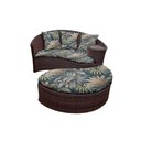 Ver imagem 1 de Chaise Nova Delhi Folha - Tecido Palmares Petróleo