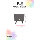 Ver imagem 4 de Puff Pé Palito Redondo Não É Segredo Astracan Pelúcia Rosa Pés Branco 40x45