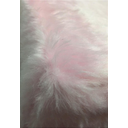 Ver imagem 2 de Puff Pé Palito Redondo Não É Segredo Astracan Pelúcia Rosa Pés Branco 40x45