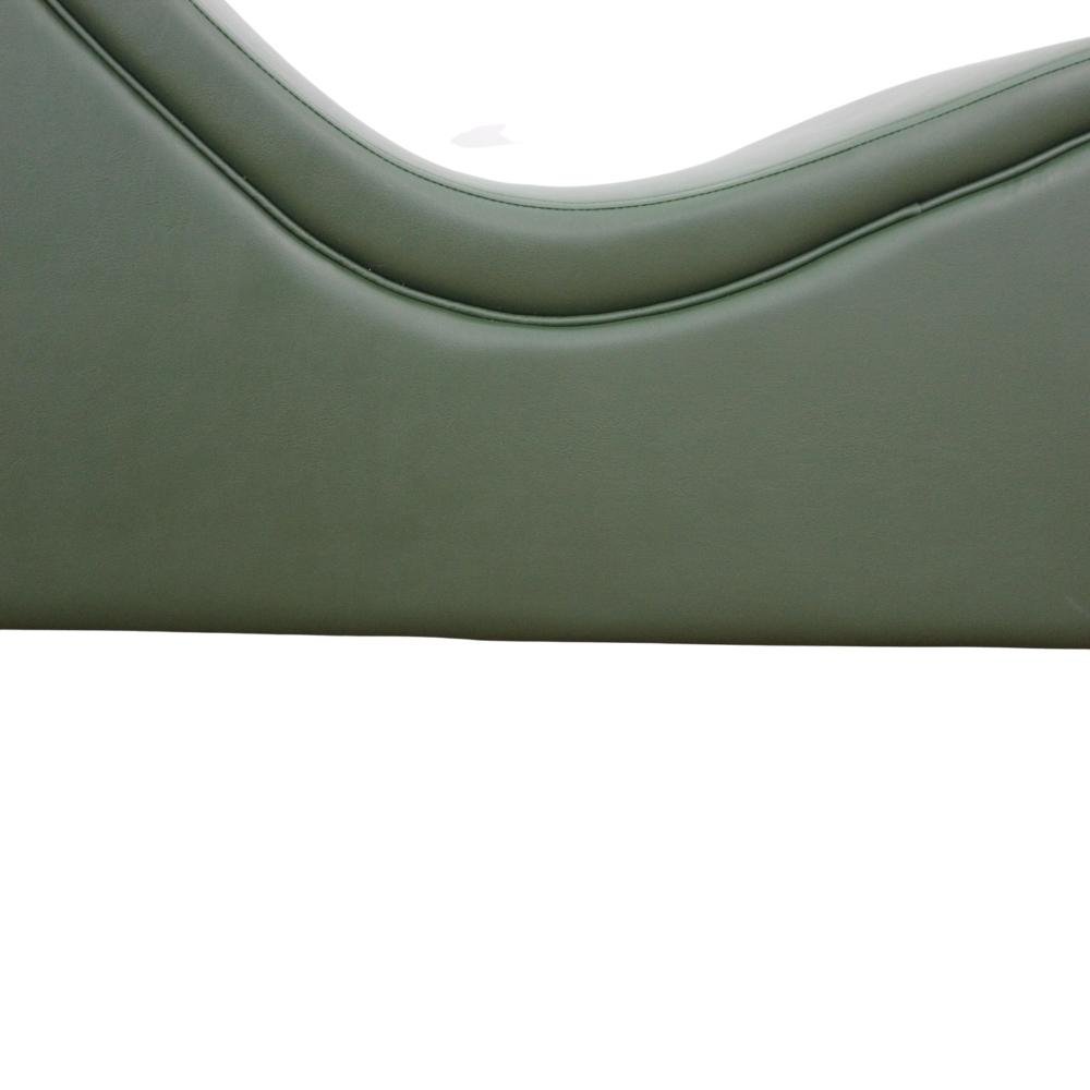 Poltrona Divã Tântrica Massagem Recamier Long Chaise Namoradeira Verde - 4