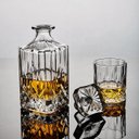 Ver imagem 3 de Garrafa Decanter Whisky Vidro Licor 710ml + 6 Copos Superluxo