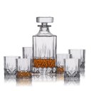 Ver imagem 1 de Garrafa Decanter Whisky Vidro Licor 710ml + 6 Copos Superluxo