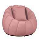 Ver imagem 5 de Kit Poltrona Base Giratória C/ Almofada e Puff Concha Veludo Cor Rosa