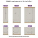Ver imagem 7 de Berço Americano 3 em 1 com Colchão Incluso e Cômoda 1 Porta 4 Gavetas Encanto Multimóveis Mp4695
