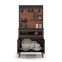 Ver imagem 4 de Aparador Buffet Cantinho do Café Flow 2 Portas com Pés em Madeira - Rede Móveis