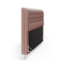 Ver imagem 4 de Cabeceira Bellatrix 160 Queen N-031 Veludo Rosê Claro Aradecor