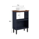 Ver imagem 4 de Balcão P/ Banheiro Natura 8004 C/ Cuba e 2 Portas Blue Navy - Bertolini