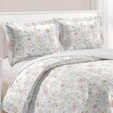 Ver imagem 2 de Kit Cobre Leito Colcha Daily Queen 3 Peças Dupla Face Estampado Floral - Floral 18 - 100% Polié