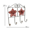 Ver imagem 2 de Cabide de Ferro Artesanal Rustico Colonial Decorativo de Rosas de Chapa Libertas Rosas Artesanato Ve