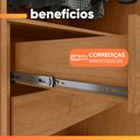 Ver imagem 5 de Guarda Roupas Casal 3 Portas de Correr com Espelho 3 Gavetas Saimon