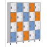 Armário Locker de Aço 20 Portas para Vestiário:azul Del Rey - 2