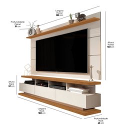 Rack com Painel para Tv até 72 Polegadas Vivare - 3