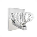 Ver imagem 1 de 5 Arandela Prata de Cristal K9 Interna Quarto Cindy Bet41