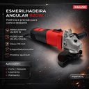 Ver imagem 2 de Esmerilhadeira Lixadeira Angular 820w 115mm - 110v