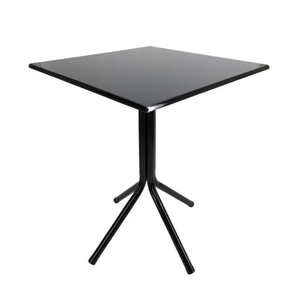 Bistro Baixo 80cm Preto Tampo Quadrado 60x60cm