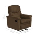 Ver imagem 4 de Poltrona Reclinável Olga Veludo Light Cappuccino