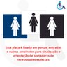 Placa Banheiro Feminino 15x15 Acrílico - 5