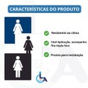 Ver imagem 3 de Placa Banheiro Feminino 15x15 Acrílico