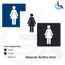 Ver imagem 4 de Placa Banheiro Feminino 15x15 Acrílico