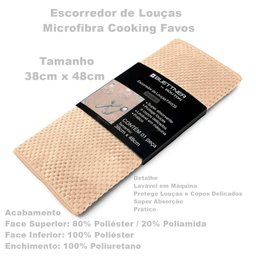 Escorredor de Louça Buettner Microfibra 80% Poliéster/20% Poliamida Cooking Favos 38cm X 48cm - 3