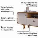 Ver imagem 5 de Rack Bancada para TV 55 Polegadas 156 cm Noronha Cinamomo Off White Bechara