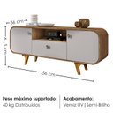 Ver imagem 3 de Rack Bancada para TV 55 Polegadas 156 cm Noronha Cinamomo Off White Bechara