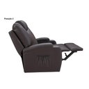 Ver imagem 4 de Cadeira Poltrona Reclinável Papai Barcelona Zero Wall Corano Marrom 310 Império Estofados