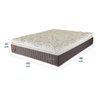 Colchão Casal Prorelax 138x188x34 Safira Molas Ensacadas Pillow Top Viscoelástico - Cinza/branco - 4