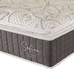 Colchão Casal Prorelax 138x188x34 Safira Molas Ensacadas Pillow Top Viscoelástico - Cinza/branco - 2