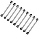 Ver imagem 1 de Barra de Apoio Aço Inox 60cm Kit 9 Unidades Banheiro Box Idoso Cadeirante Deficiente Acessibilidade 